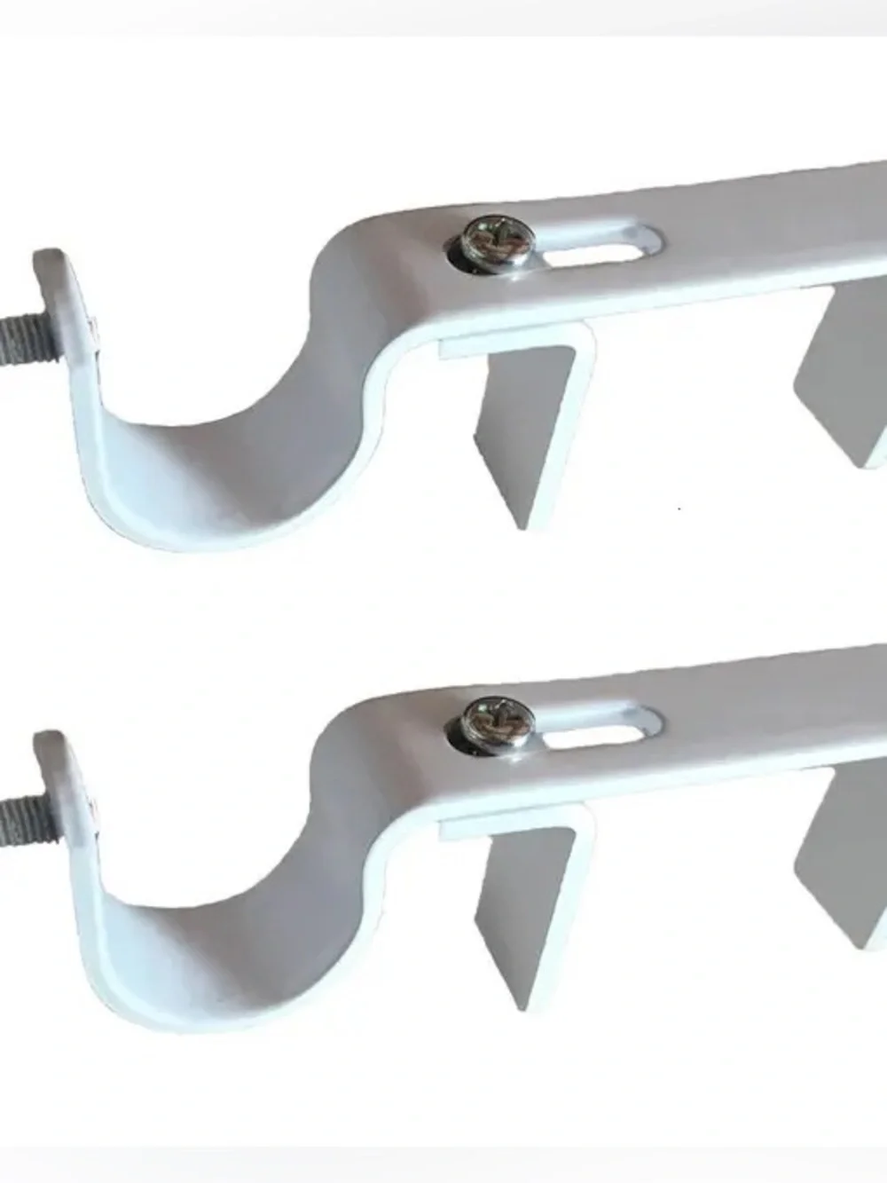 White NoNo Curtain Brackets